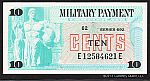 Series 692, 1970-1972 Ten Cent Military Payment Certificate, GemCU